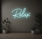 Relax Neon Sign – LED Script Wall Decor