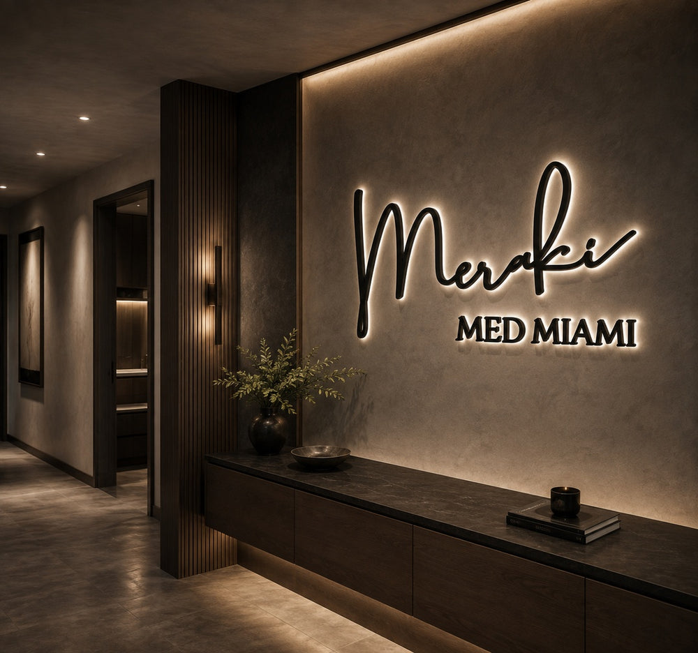 3D Metal Backlit Storefront Sign | Neonic Sign