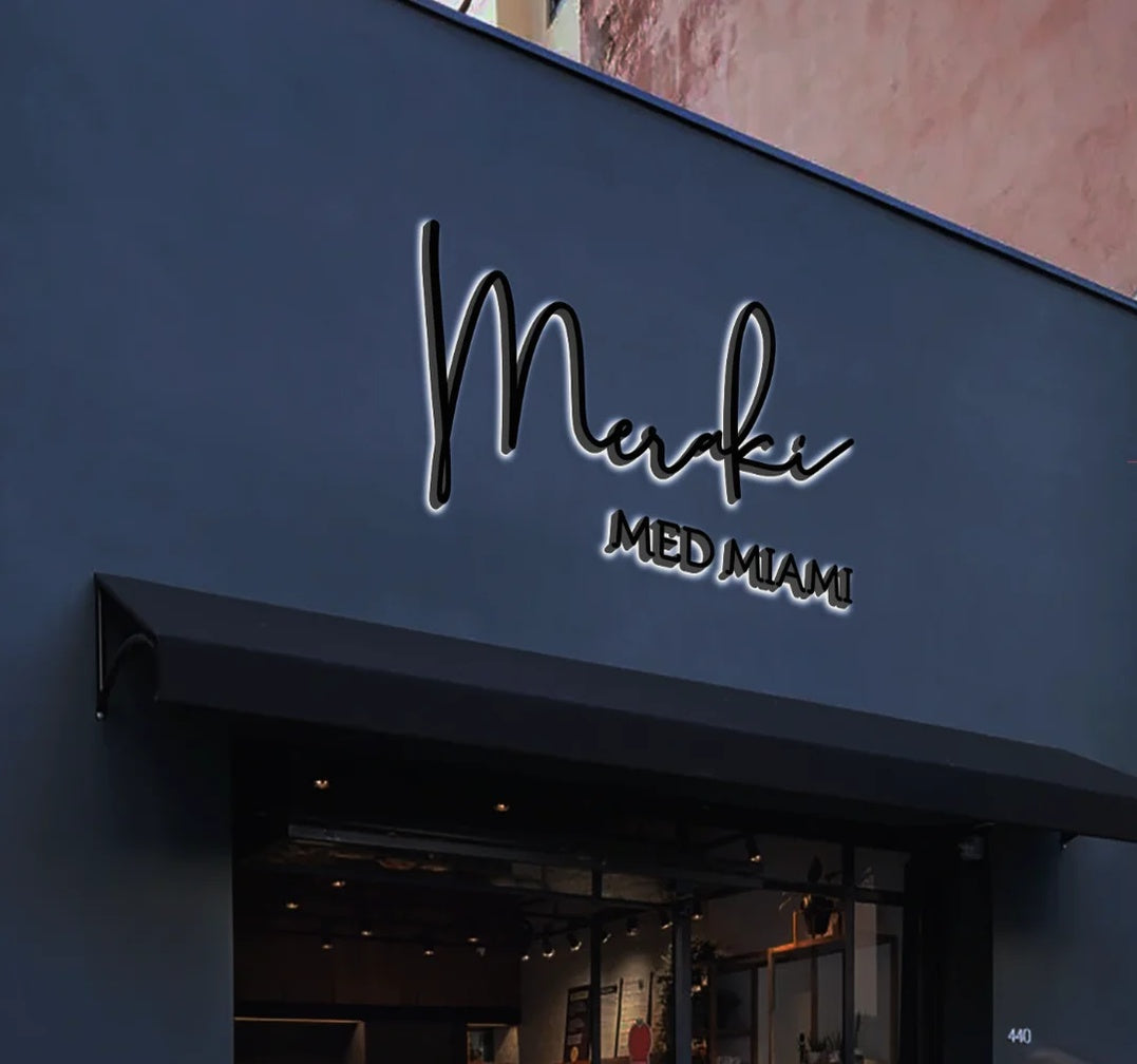 3D Metal Backlit Storefront Sign | Neonic Sign