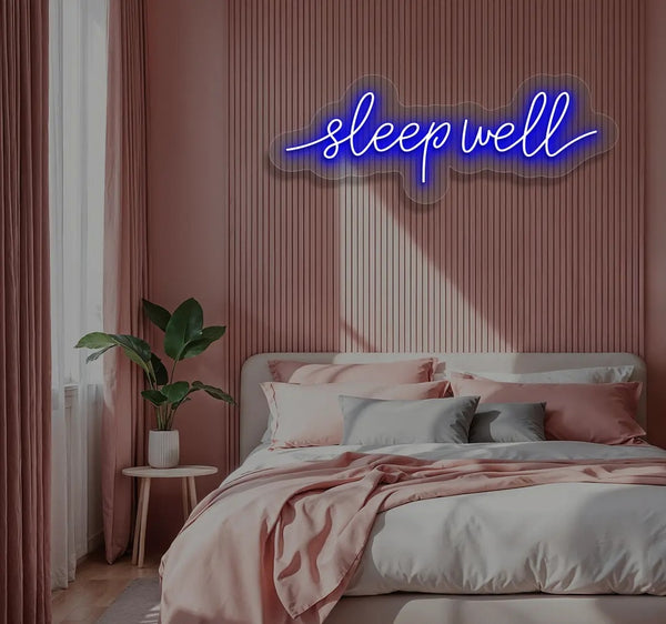 Sleepwell Neon Sign – LED Bedroom Wall Decor