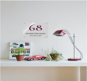 68 Wyndford Road Acrylic House Sign | Neonic Sign